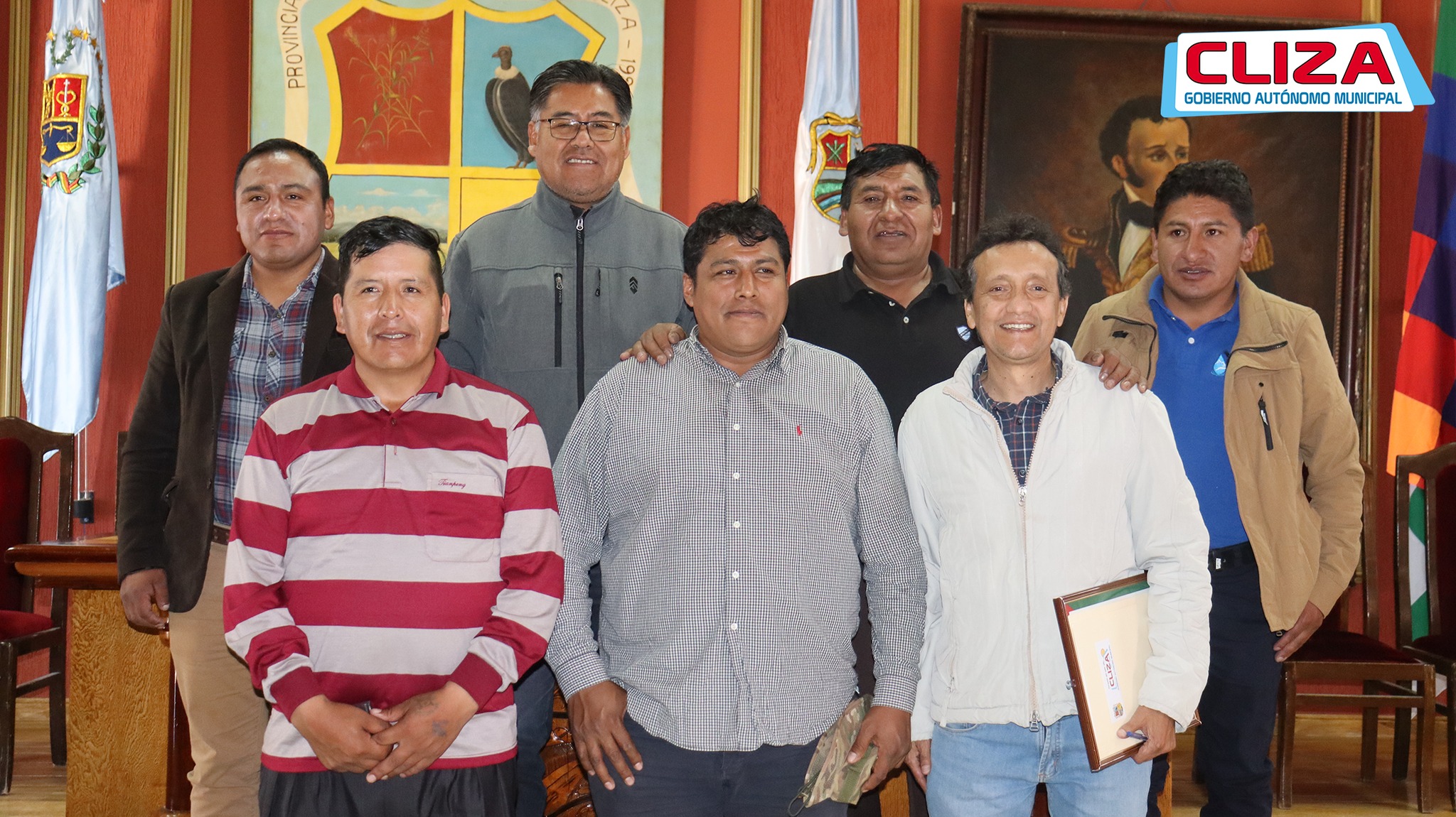 Alcaldes de la Mancomunidad de municipios de Los Yungas de La Paz 